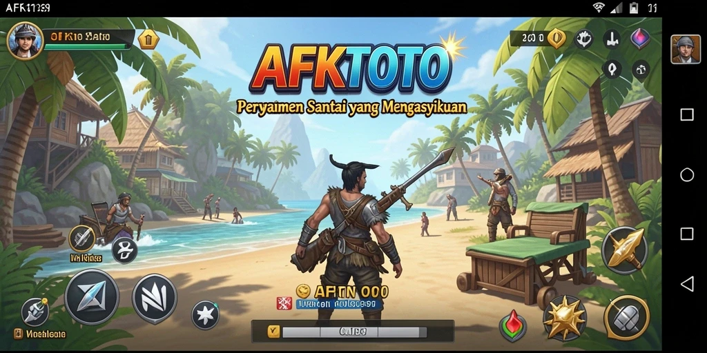 Tampilan gameplay AFKTOTO yang cerah dan menarik.