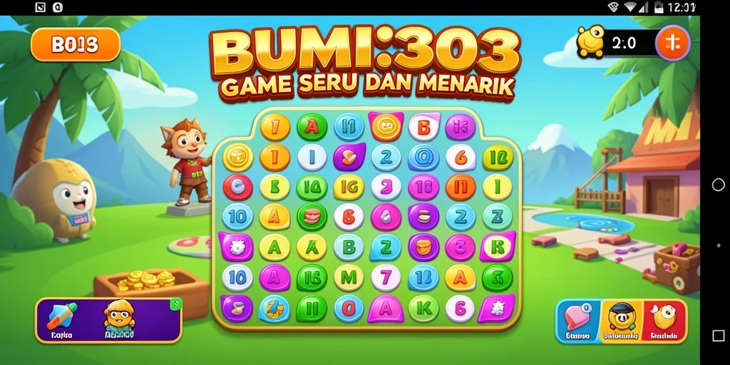 Tampilan gameplay BUMI303 yang seru dan interaktif.