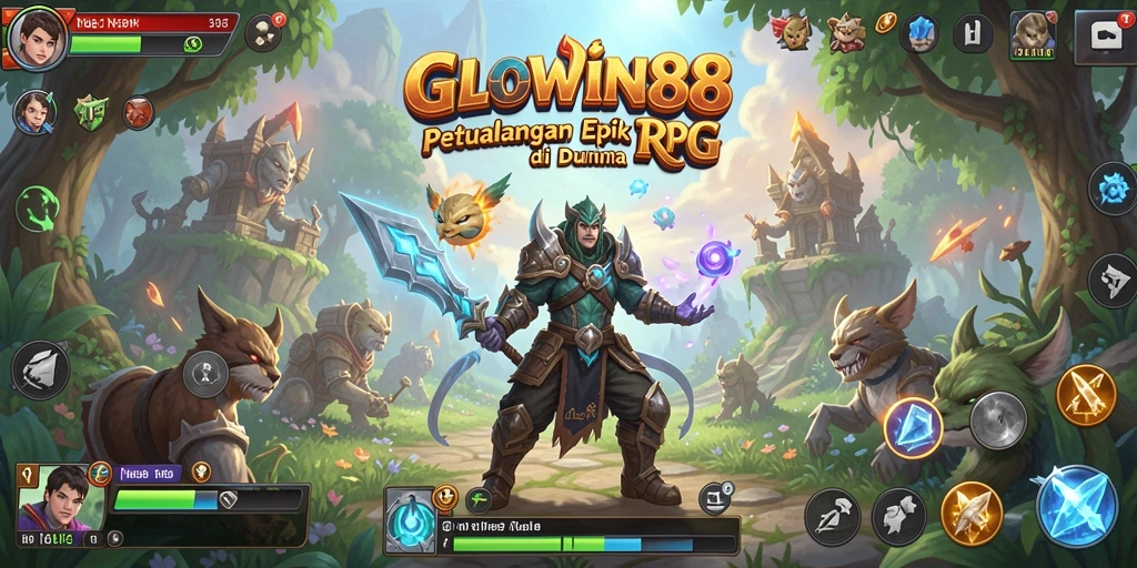 Tampilan gameplay RPG GLOWIN88 yang mengasyikkan dan penuh petualangan.
