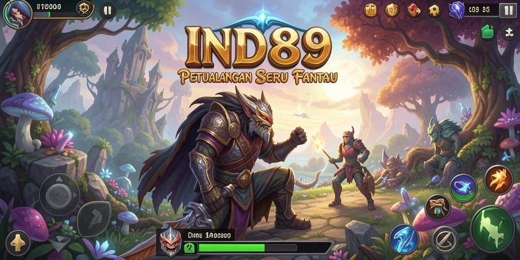 Gameplay menarik dengan petualangan seru di dunia fantasi RPG.