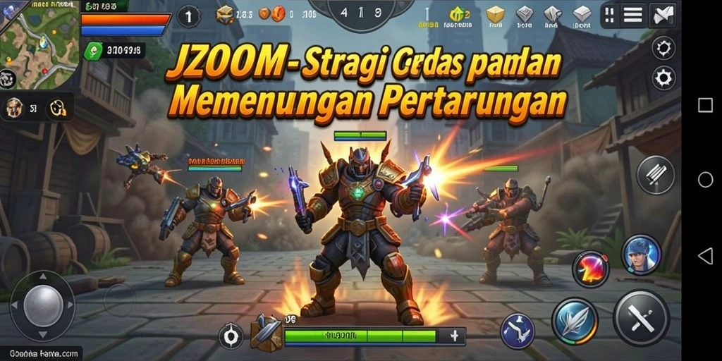 Tampilan gameplay strategi yang menegangkan di J200M, penuh taktik dan strategi.
