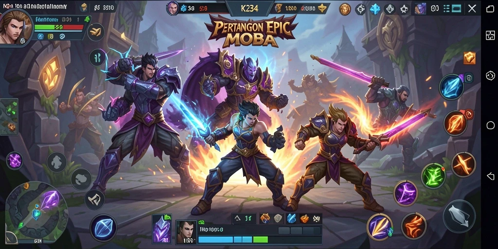 Tangkapan layar menunjukkan aksi seru di dalam game K234.