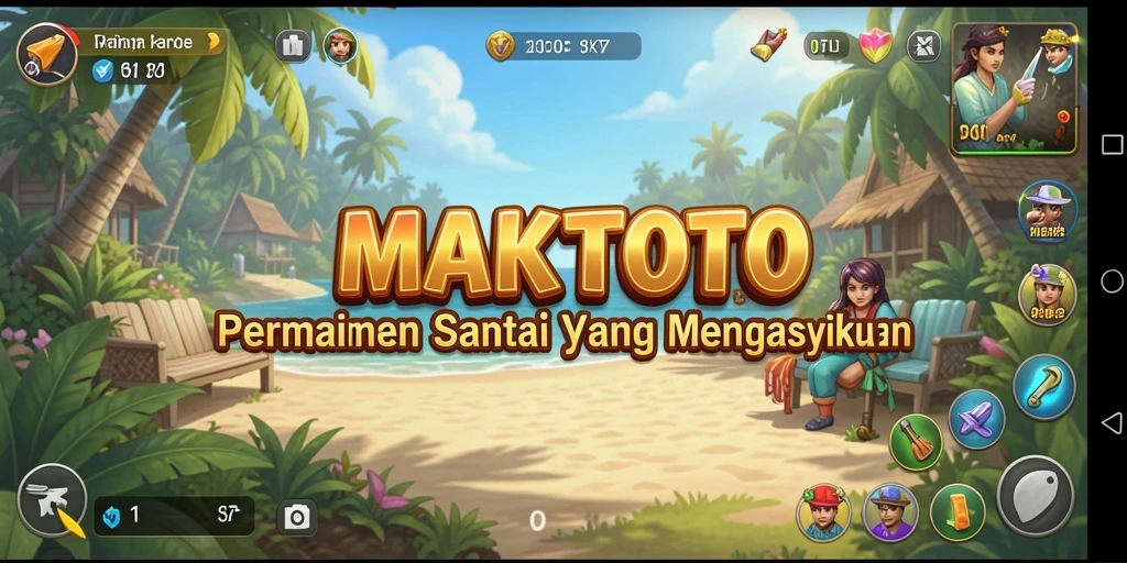 Tampilan gameplay MAKTOTO yang cerah dan mengasyikkan saat dimainkan.