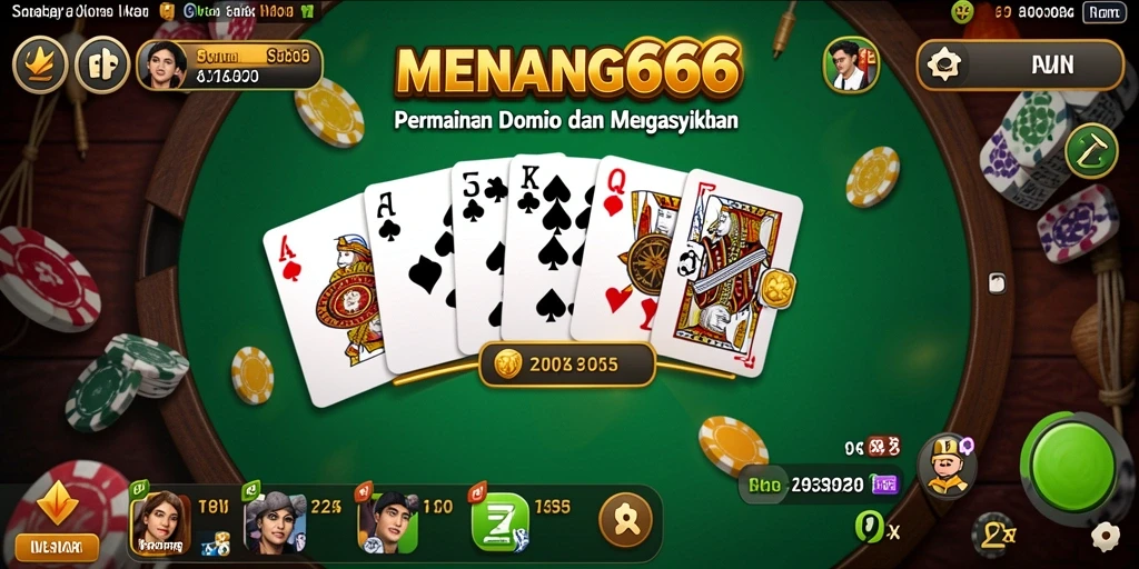 Skrinsut gameplay MENANG666 menunjukkan aksi seru permainan Domino.
