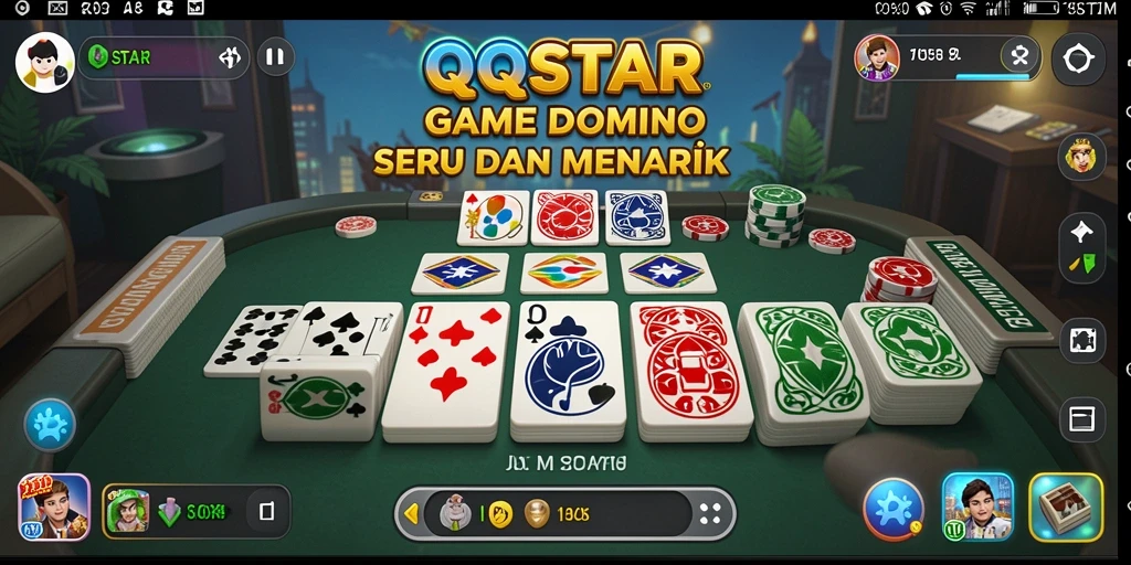 Tampilan gameplay seru dalam QQSTAR dengan tantangan Domino.