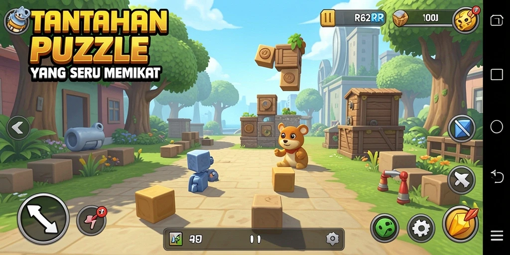 Screenshot gameplay RP62RP dengan visual puzzle yang menawan.