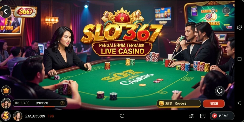Gameplay Live Casino yang mendebarkan di SLOT367 dengan dealer profesional.