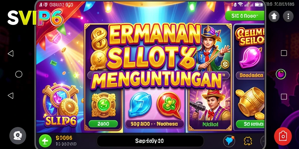 Tampilan gameplay SVIP6 yang menampilkan keseruan putaran Slot.