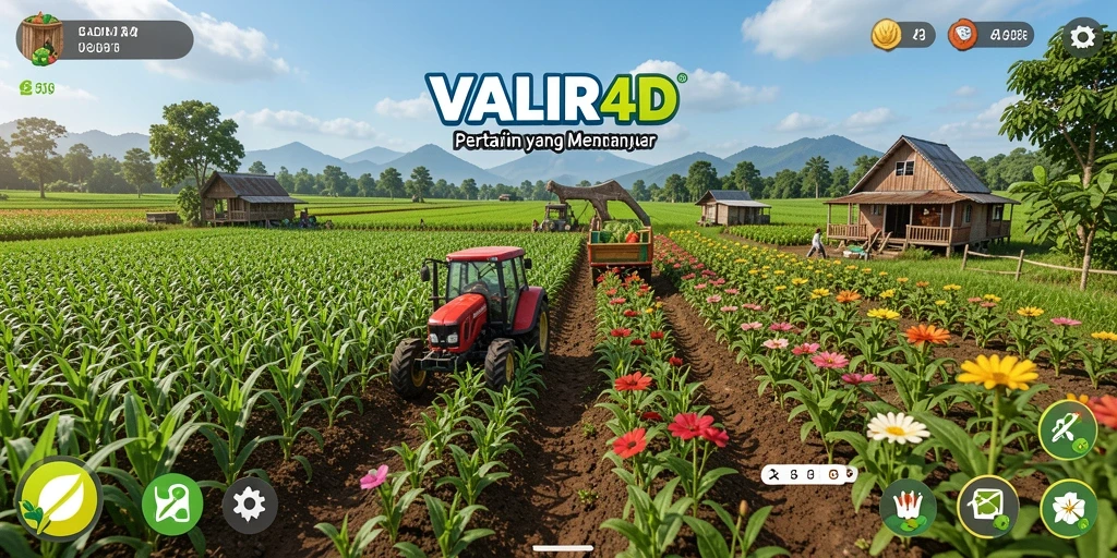 Gameplay menarik di <strong>VALIR4D</strong> menampilkan keseruan bertani.