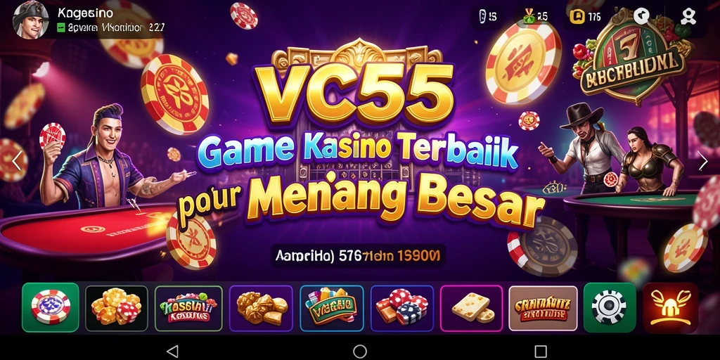 Tampilan gameplay Kasino yang mendebarkan di VC55.
