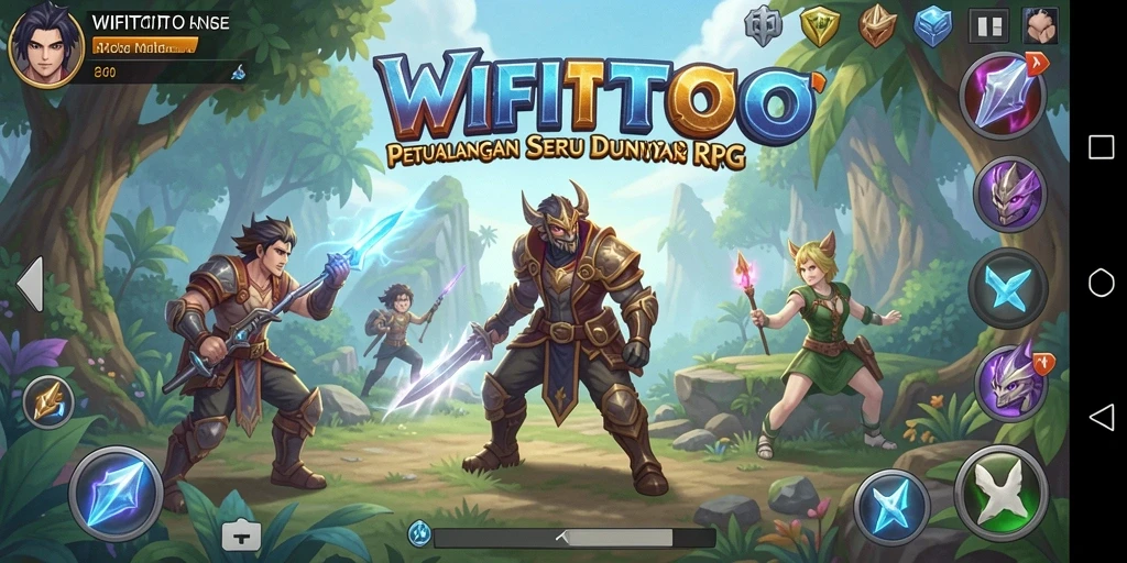 Tampak seru dalam pertempuran di dunia RPG WIFITOTO.