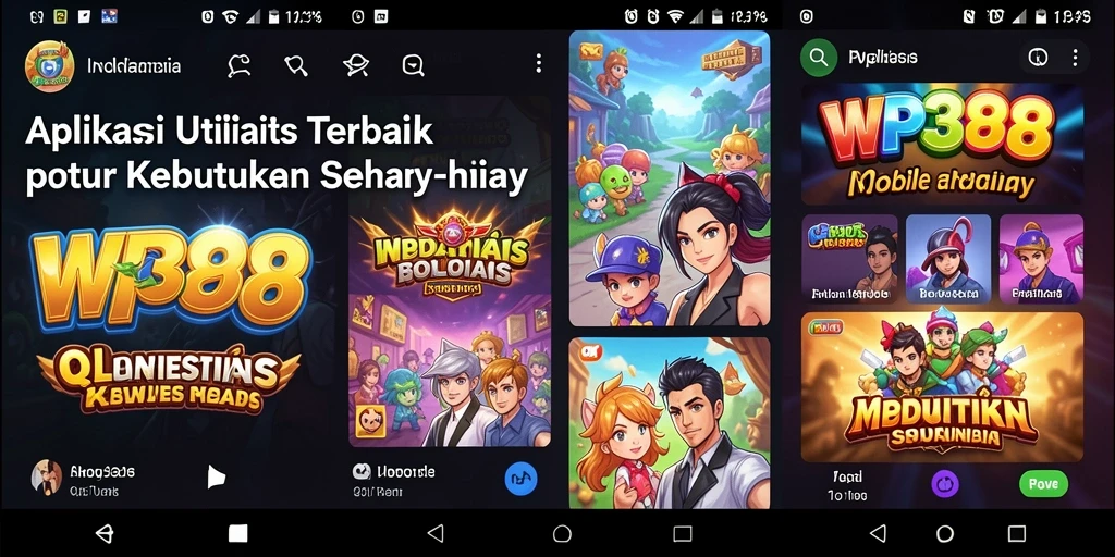 Tampilan utama WP888 menampilkan berbagai alat utilitas yang berguna.